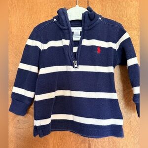 Ralph Lauren Kids Sweater with Navy and White Stripes